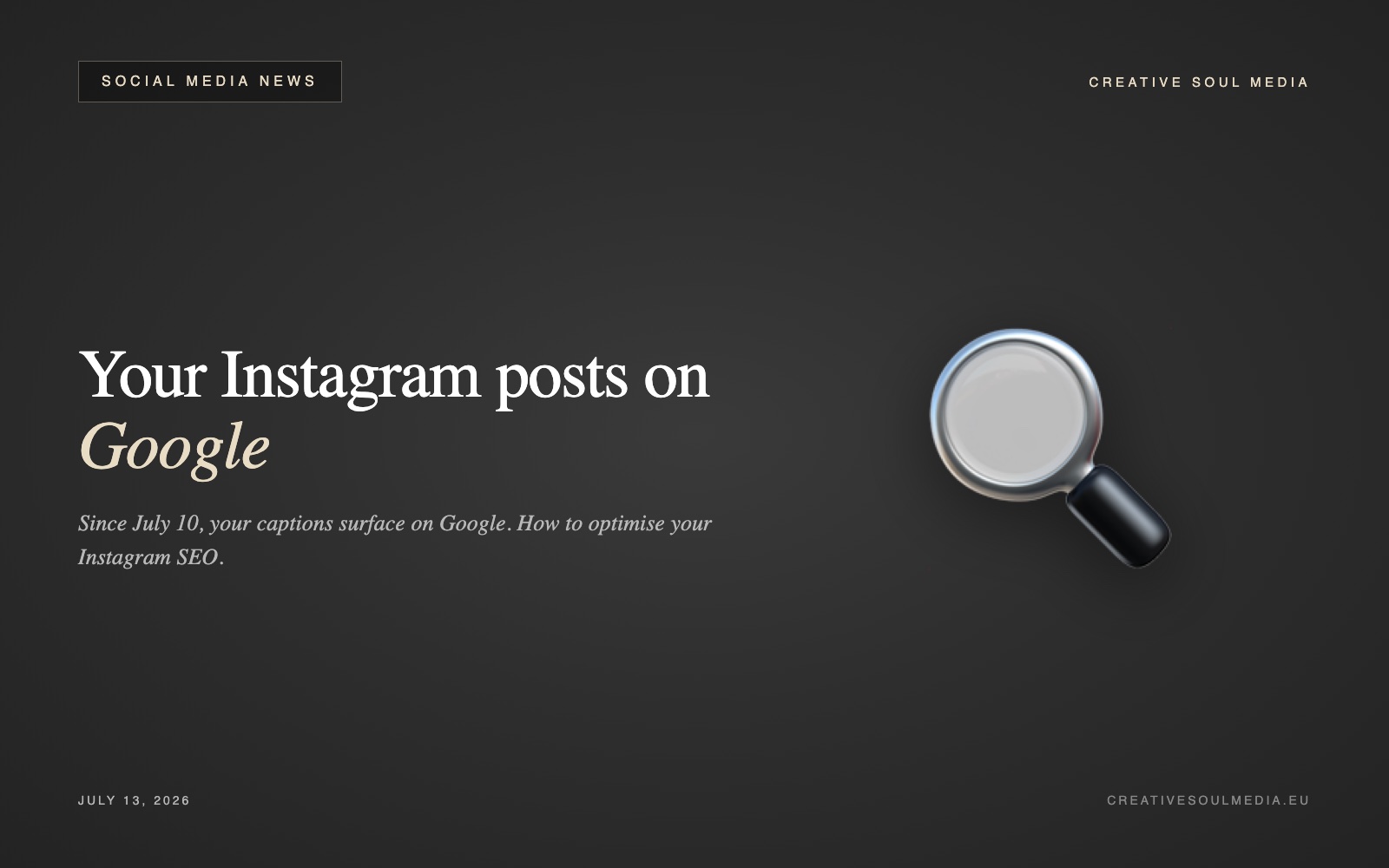 Your Instagram posts are now on Google: how to optimise your Instagram SEO